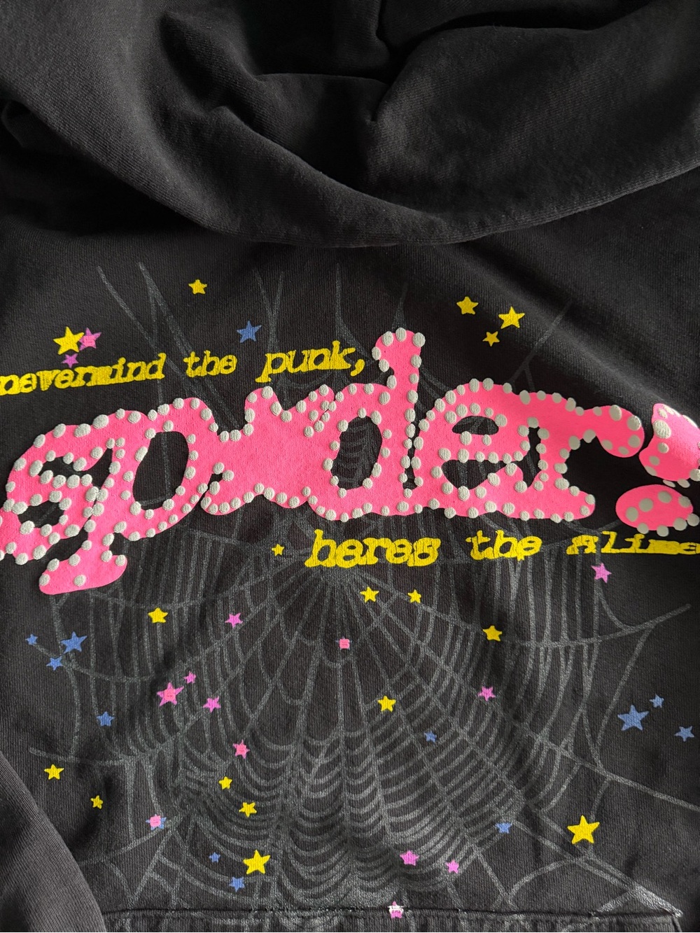 Black Sp5der Pink V2 Hoodie